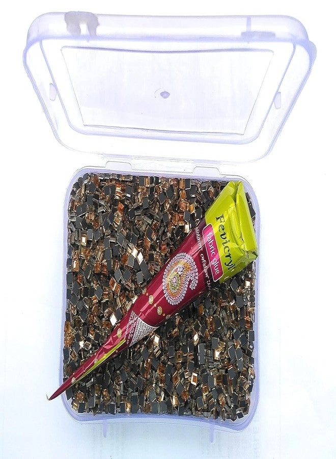 Mosaic Mirror Pieces - Bronze Square 11000pcs