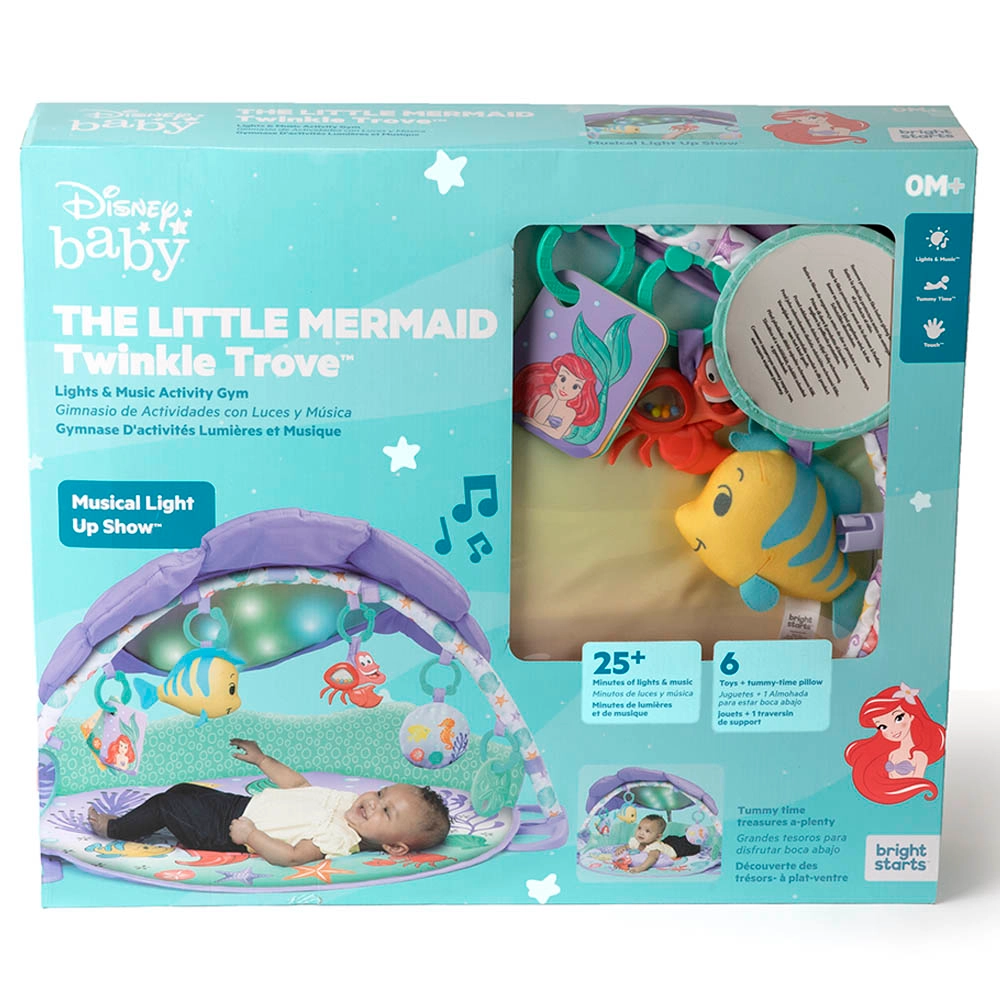 Twinkle Trove Lights & Music Activity Gym - Mermaid 0 month