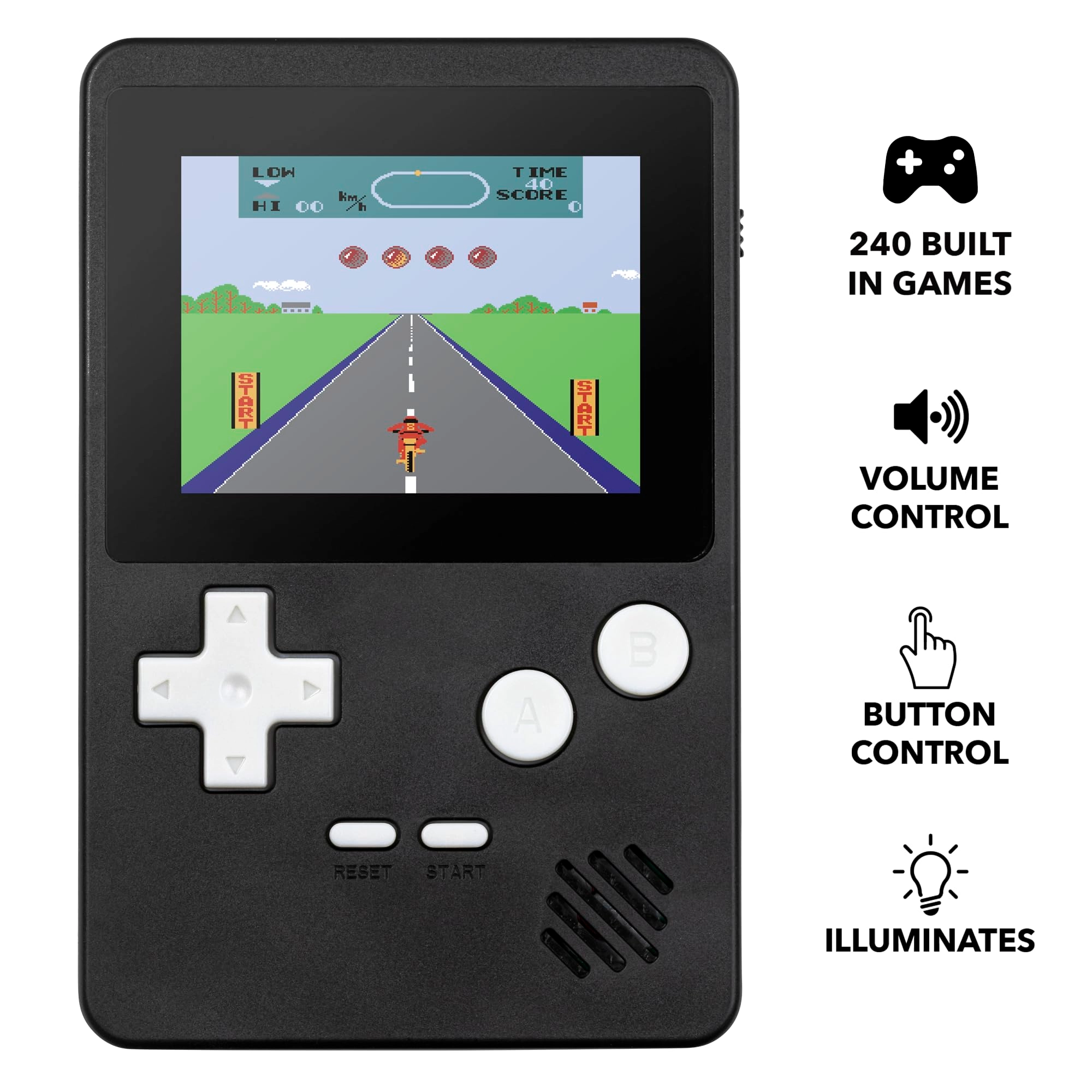 HANDHELD CONSOLE - 240 pre-loaded games 2.6” display