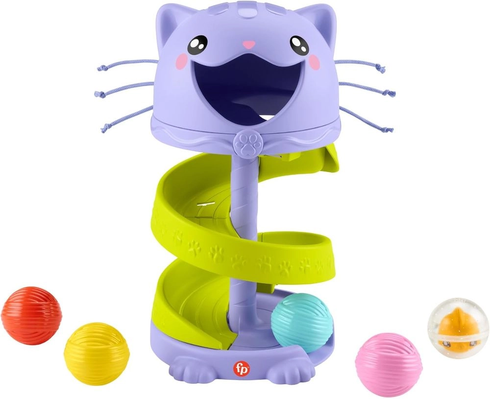 Fisher-Price Purrr-Fect Ball Tower - 9 months+ 5 pieces