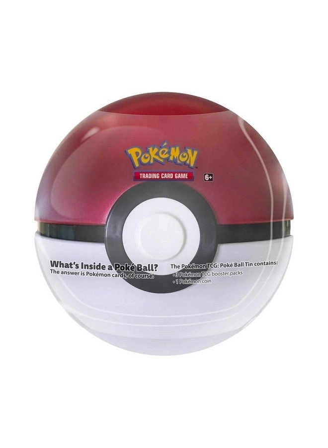 Poké Ball Tin - 1 Random Ball 3 Booster Packs Coin