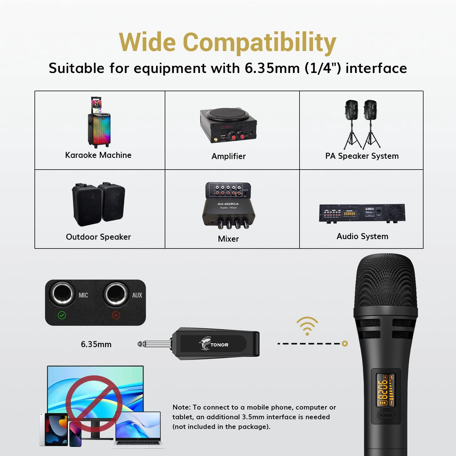 Wireless Microphone - UHF