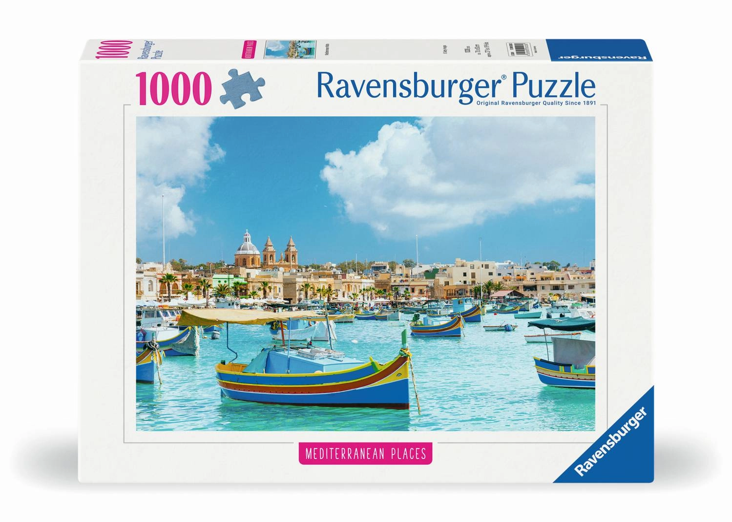 Ravensburger Mediterranean Maltese Harbor Puzzle (4005555000280) - 1000 pcs