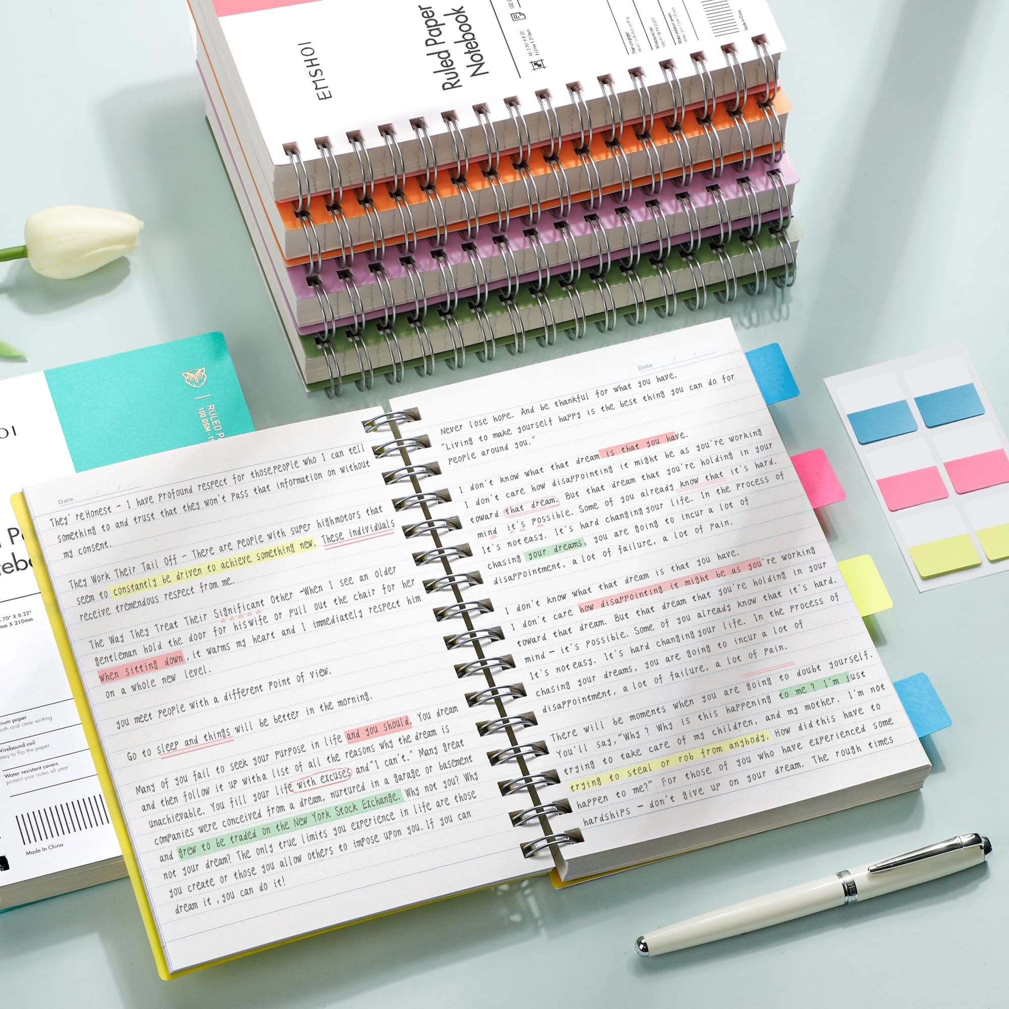 Notebook A5 Spiral - Lined 150 Sheets