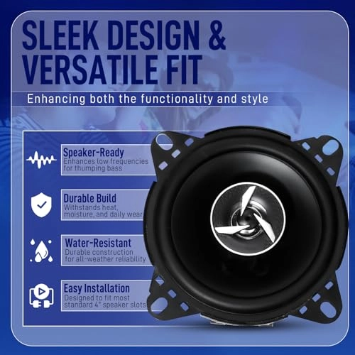 Component Speaker - 400W 2Way Coaxial 4-Inch