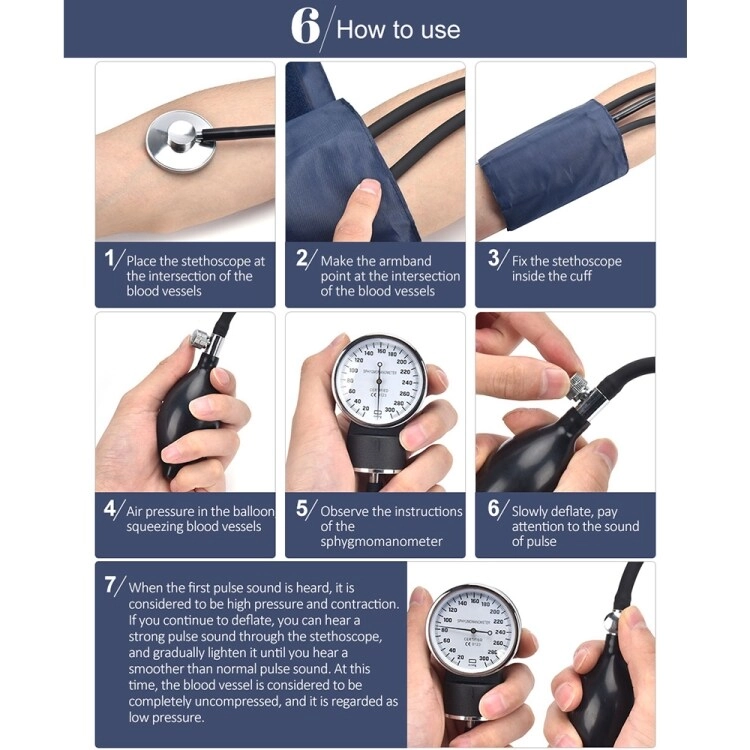 Manual Blood Pressure Watch - 22~35cm