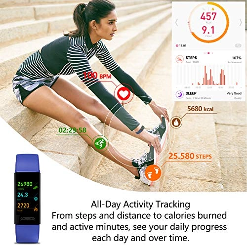V100S - 0.96-inch Color Screen Heart Rate Blood Pressure
