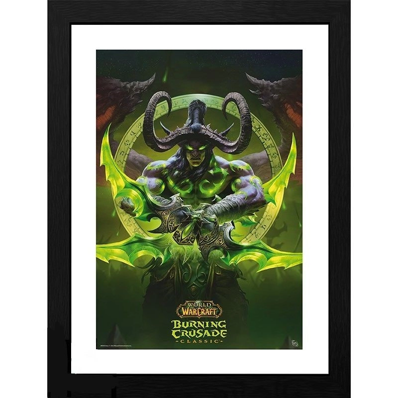 GB eye World of Warcraft Framed Collector's Print "Illidan" - Shatter proof styrene 40 x 30 cm