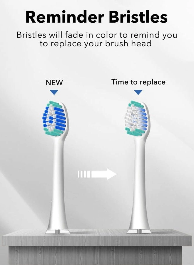 Electric Toothbrush Replacement Heads - 6 Packs Black