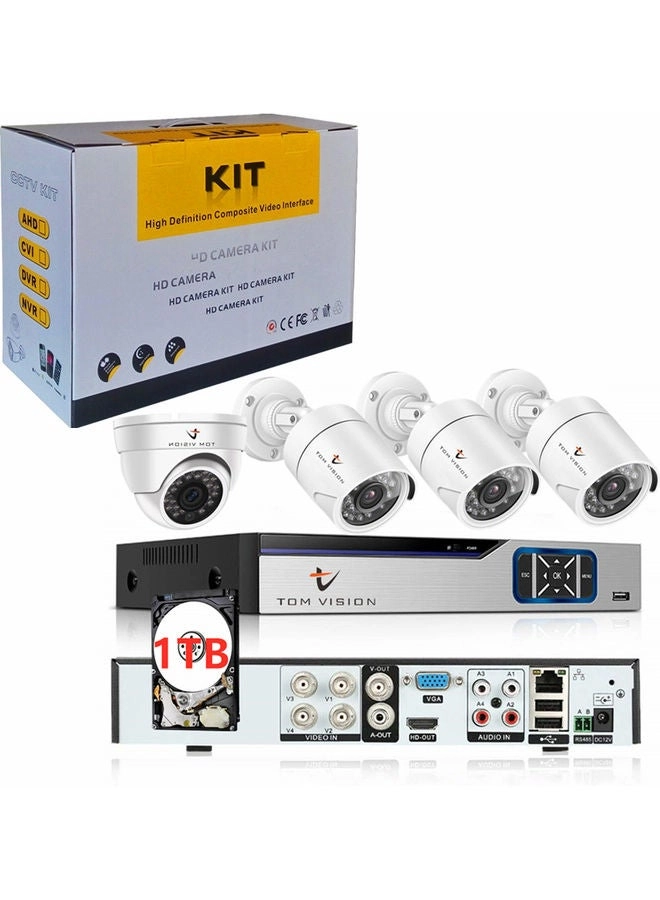 CCTV Camera Security Recording System - 4 4Channel 1080N