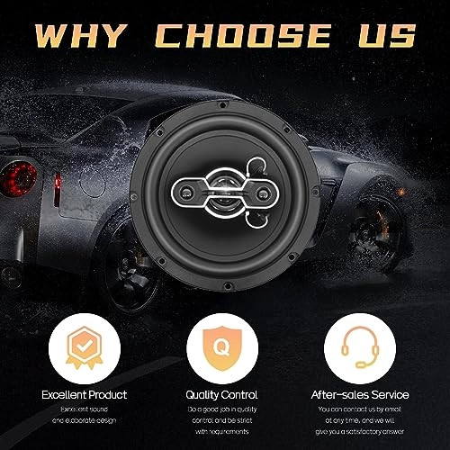 Car Speakers - 6.5-inch 4-way coaxial