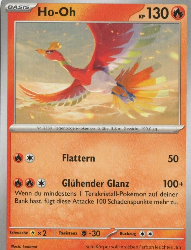 MZTCG Pokemon Ho-Oh SSP 019 - German