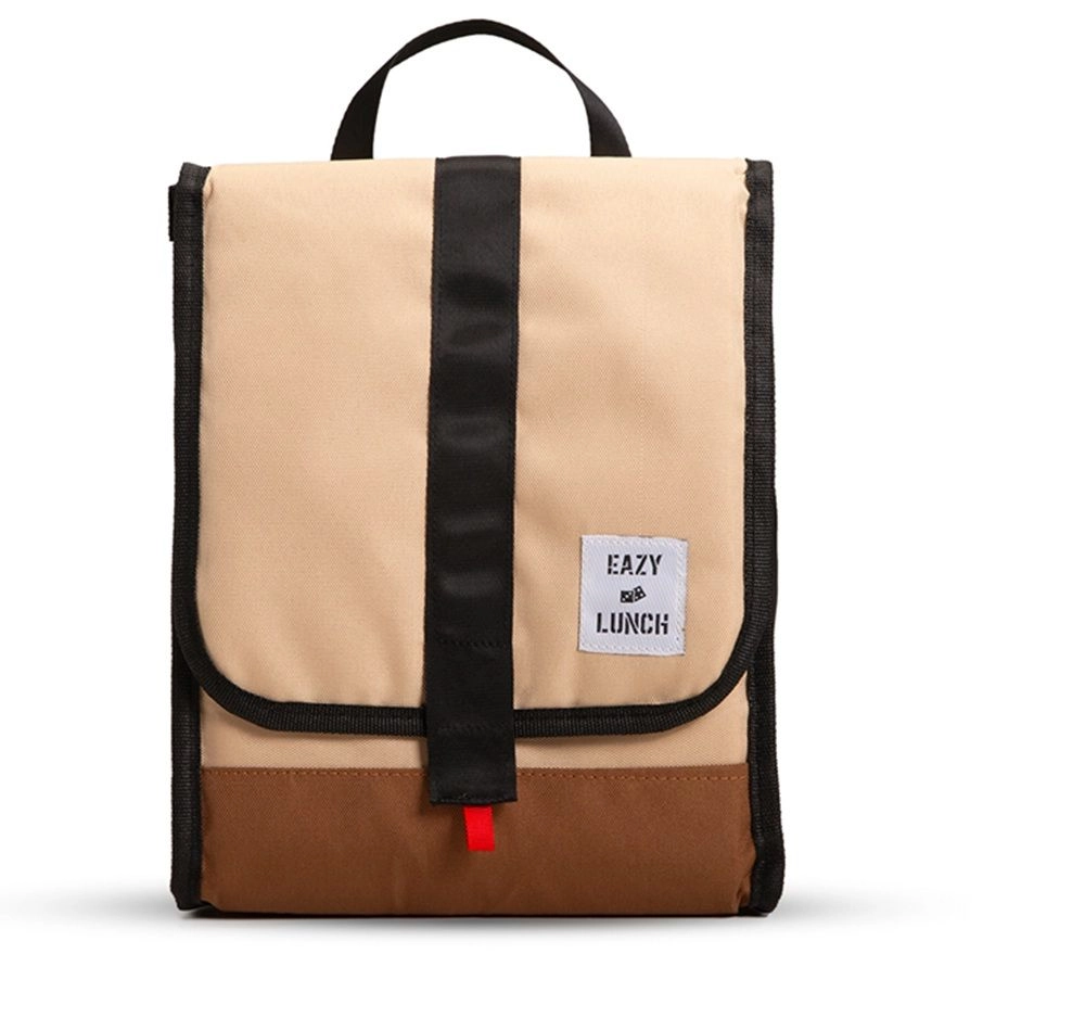 Lunch Bag - Grey And Black Insulated