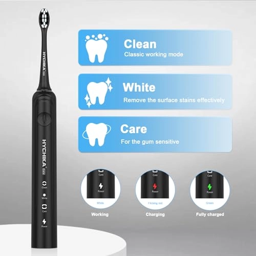 sonic electric toothbrush - 240 Days Battery Life 8 Replacement Heads