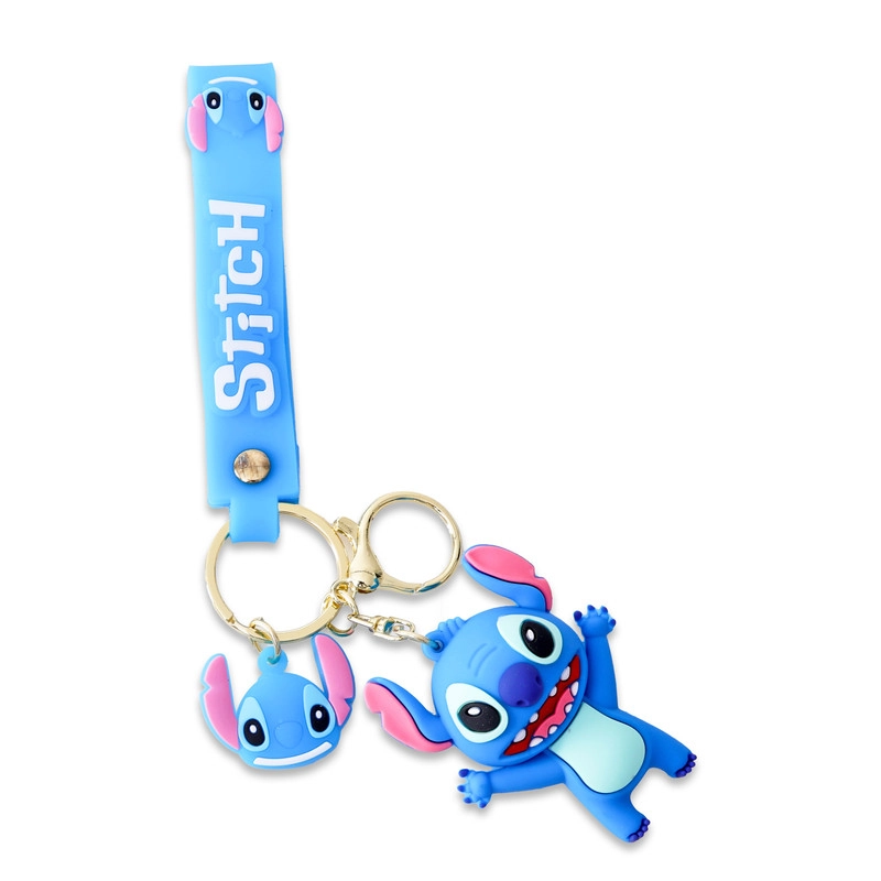 Lilo & Stitch Squishy Stitch With Glitter Keychain