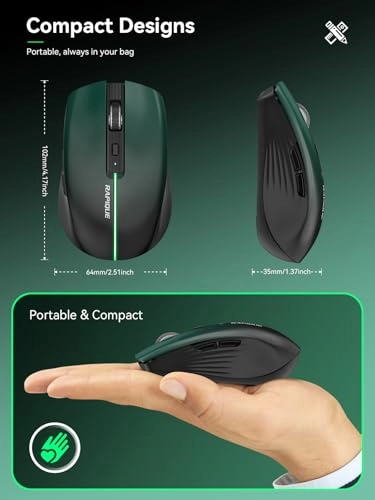 Tri-Mode Rechargeable Mouse - Wireless