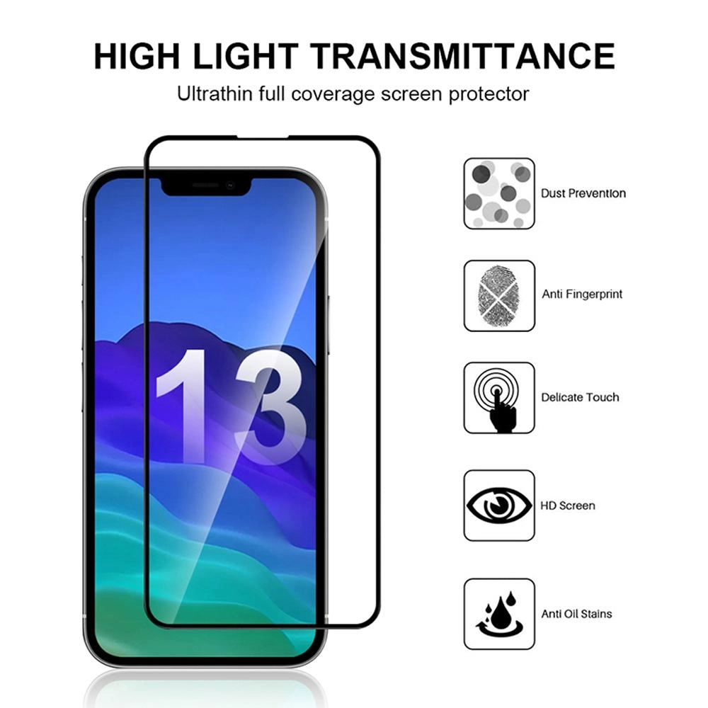 Edge-to-Edge Tempered Glass Screen Protector for iPhone 13 Pro Max