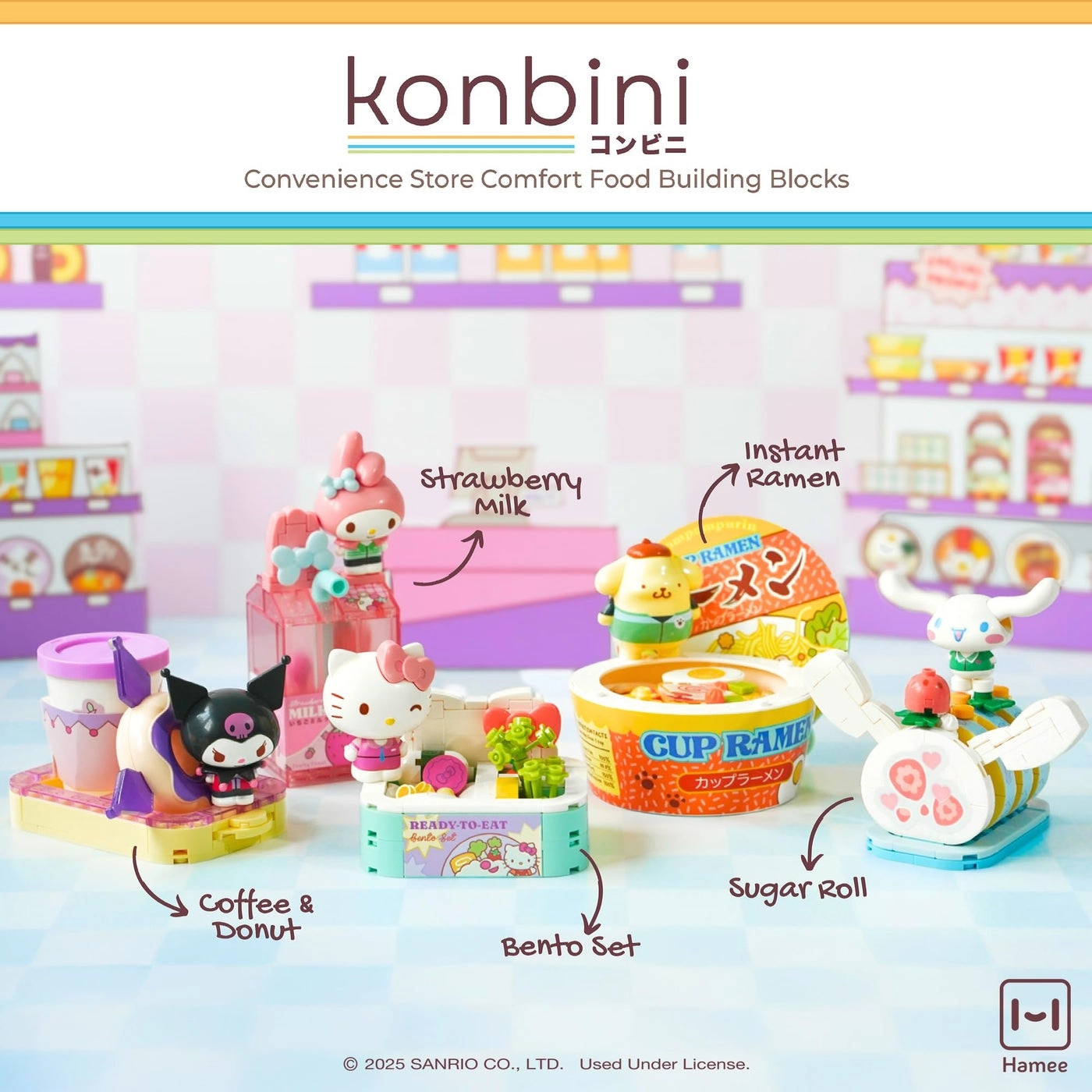 Sanrio Konbini Building Block Set - Hello Kitty and Friends