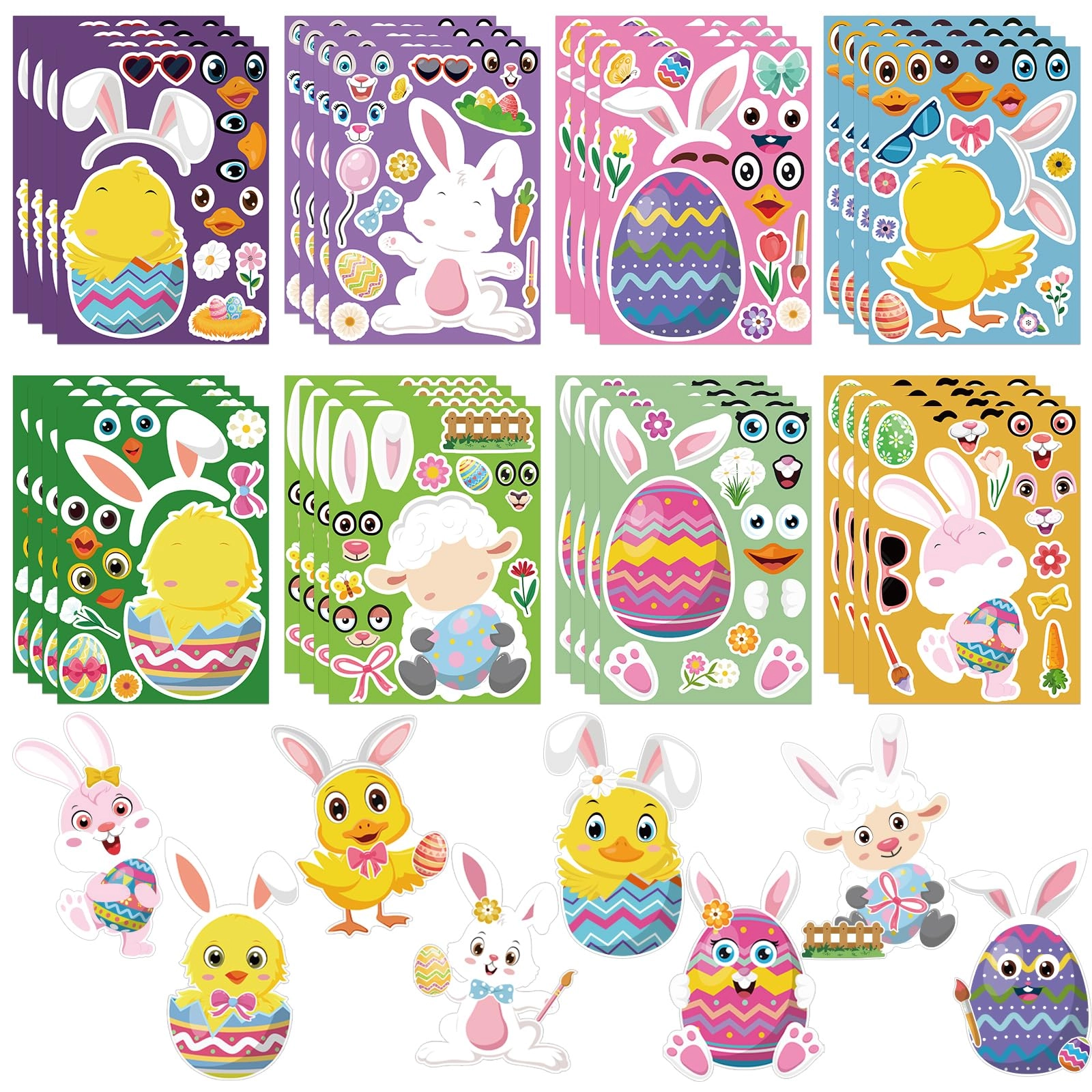 Hxezoc Make Your Own Easter Stickers - 32 pcs