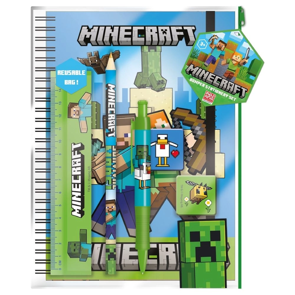 Pyramid International Minecraft Bumper Stationary Set - A5