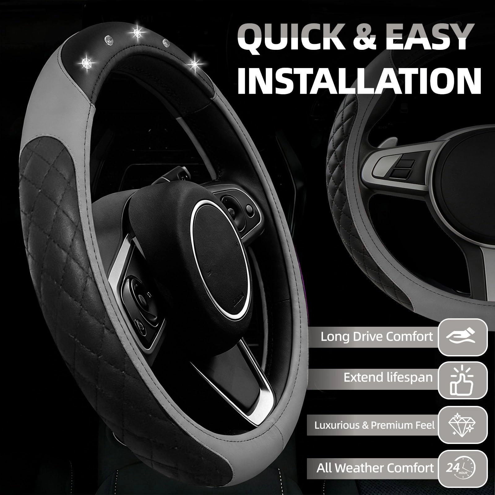 Bling Car Accessories Set