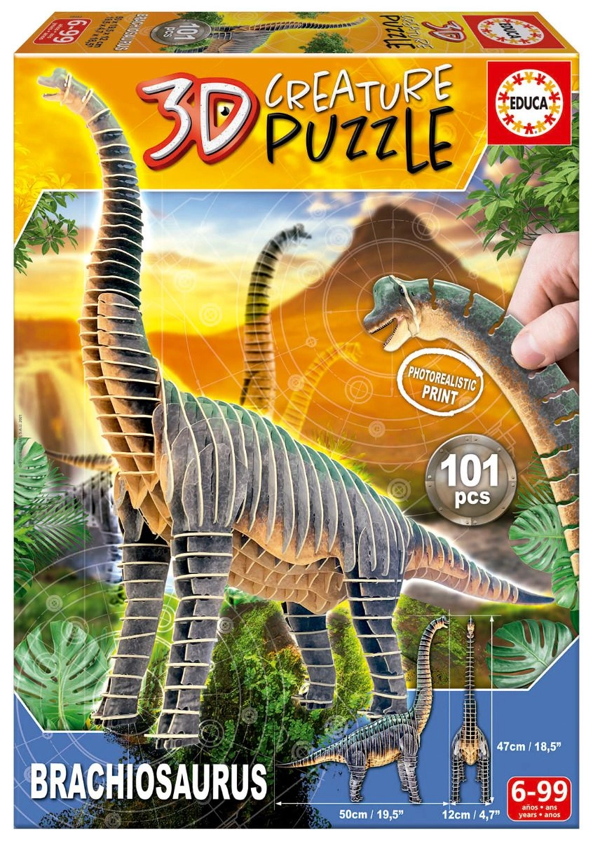 Educa Brachiosaurus 3D Puzzle (FGI-19383) - 101 pcs