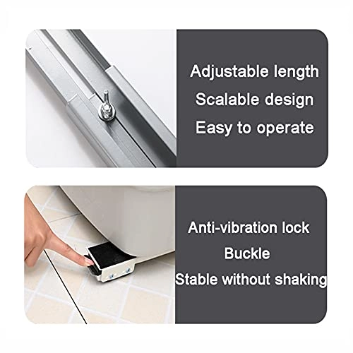 Washing Machine Base - Silver Adjustable 45-70cm