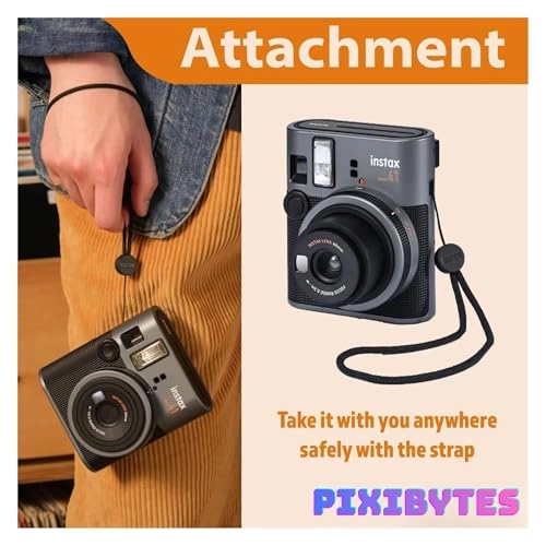 Instax Mini 41 + Instax Mini Instant Film - 20 Sheets + Photo Album - 64 Pockets + Microfiber Cleaning Cloth