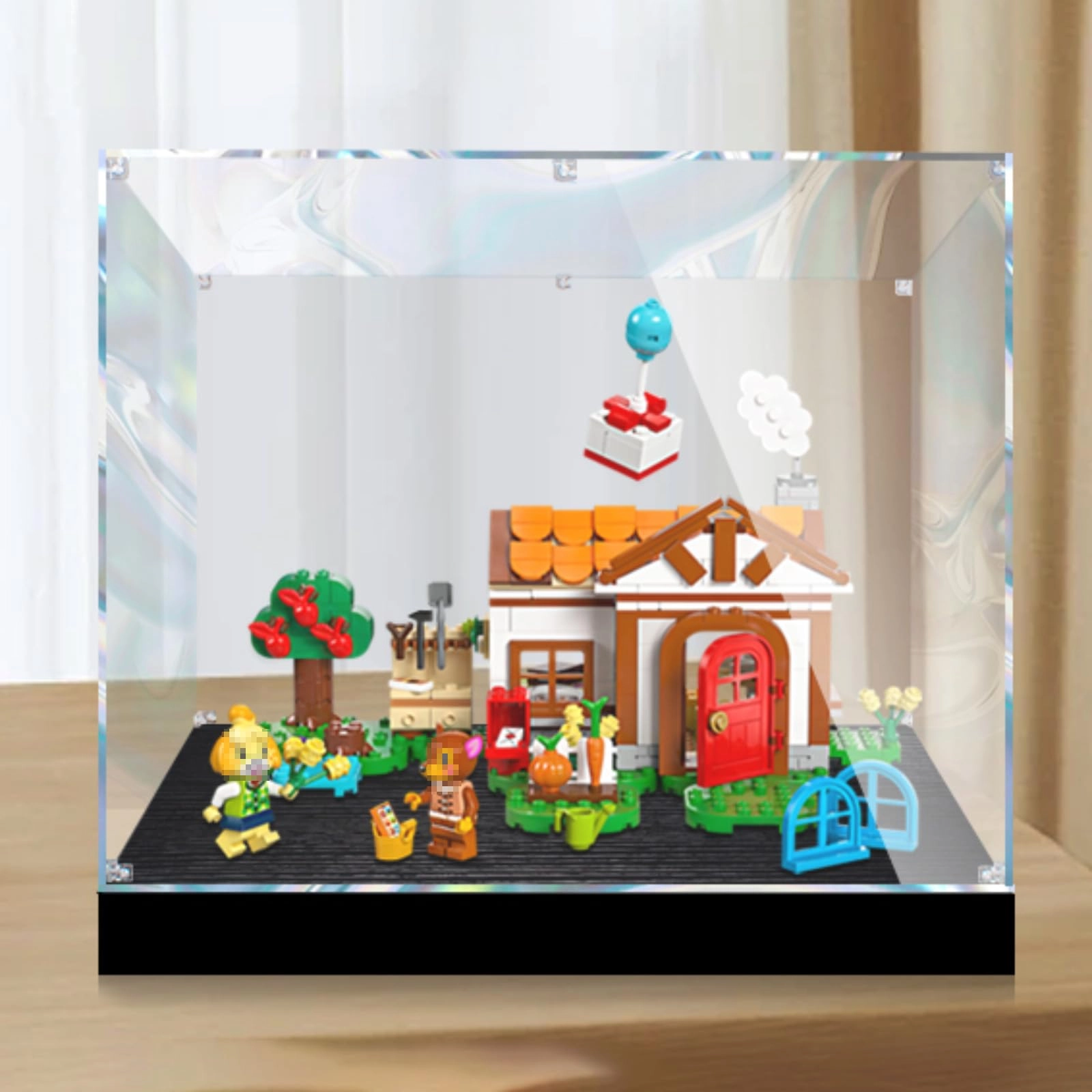 Shengor Figures Display Box - 42x23x22cm Black+3mm