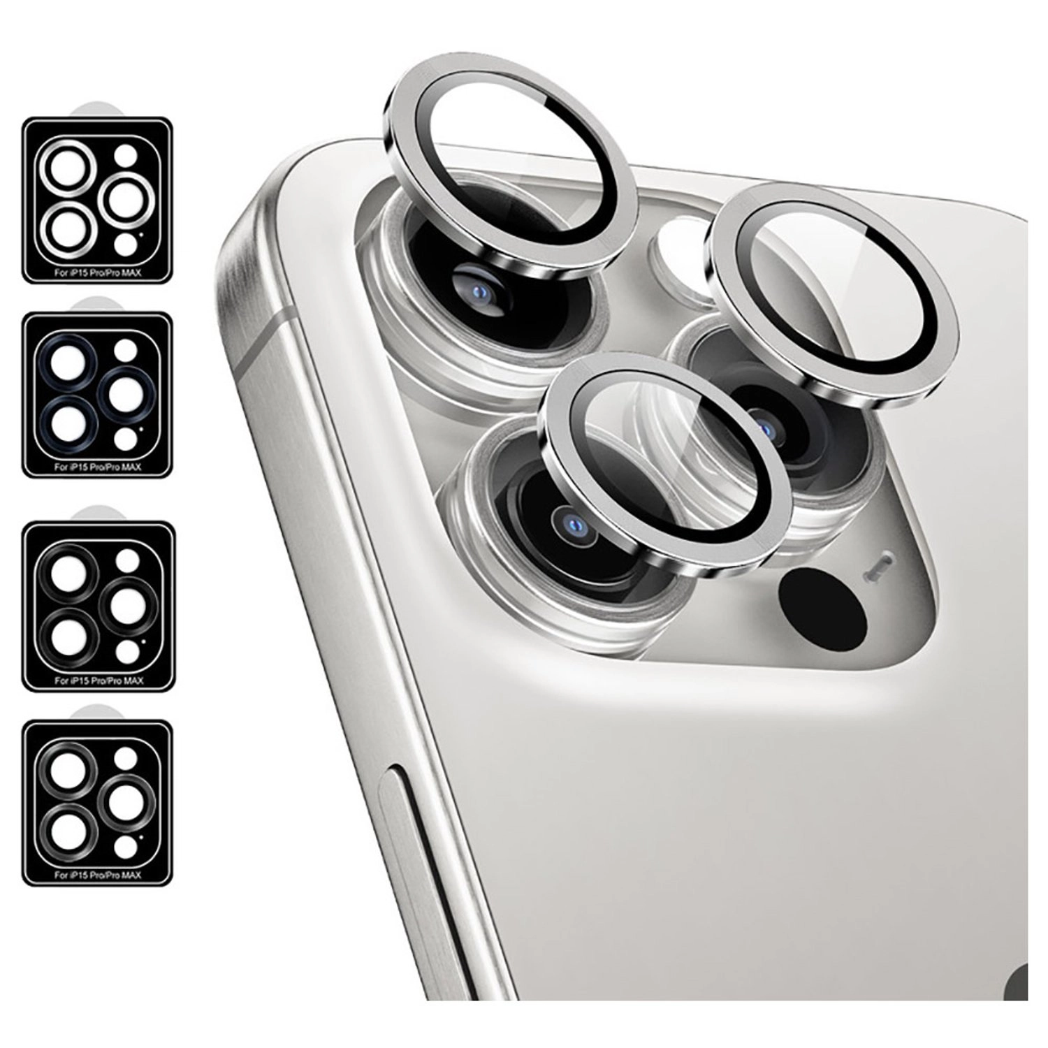 Clear Anti-Fingerprint Camera Lens Protector for iPhone 16 Pro