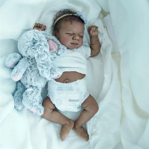 Reborn Baby Doll - 18 Inch Silicone Full Body African American
