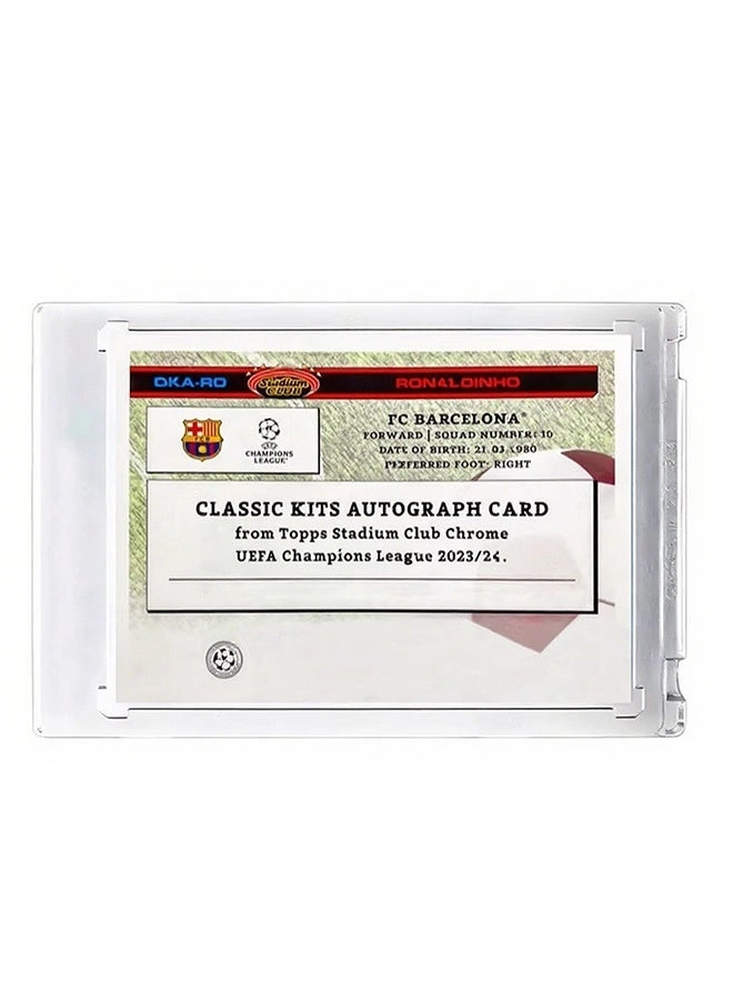 Ronaldinho Signature Football Card - Autographed Refractor