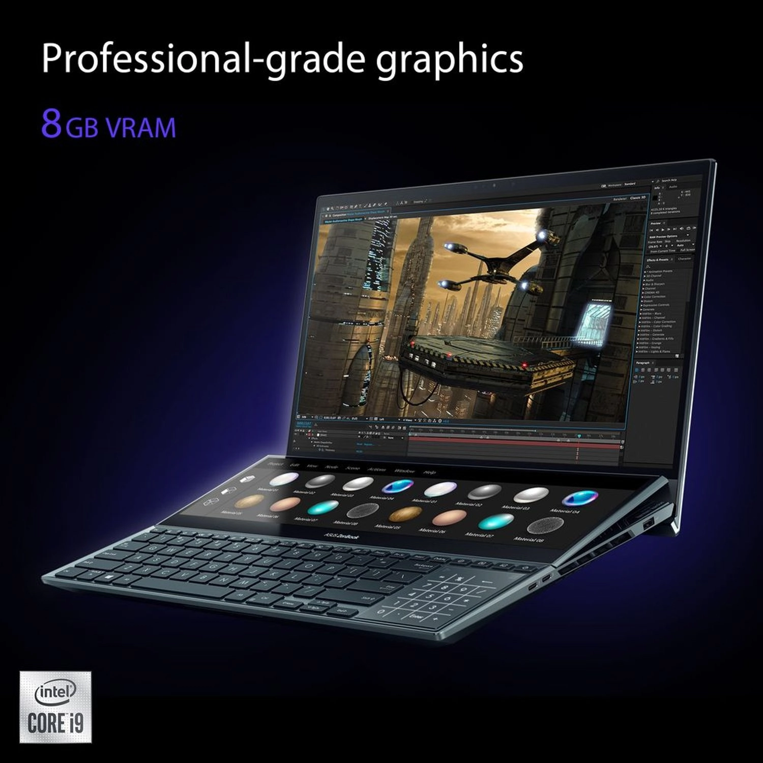 ZenBook Pro Duo 15 UX582HS - 15.6'' Core i9 32GB DDR4 1000GB SSD