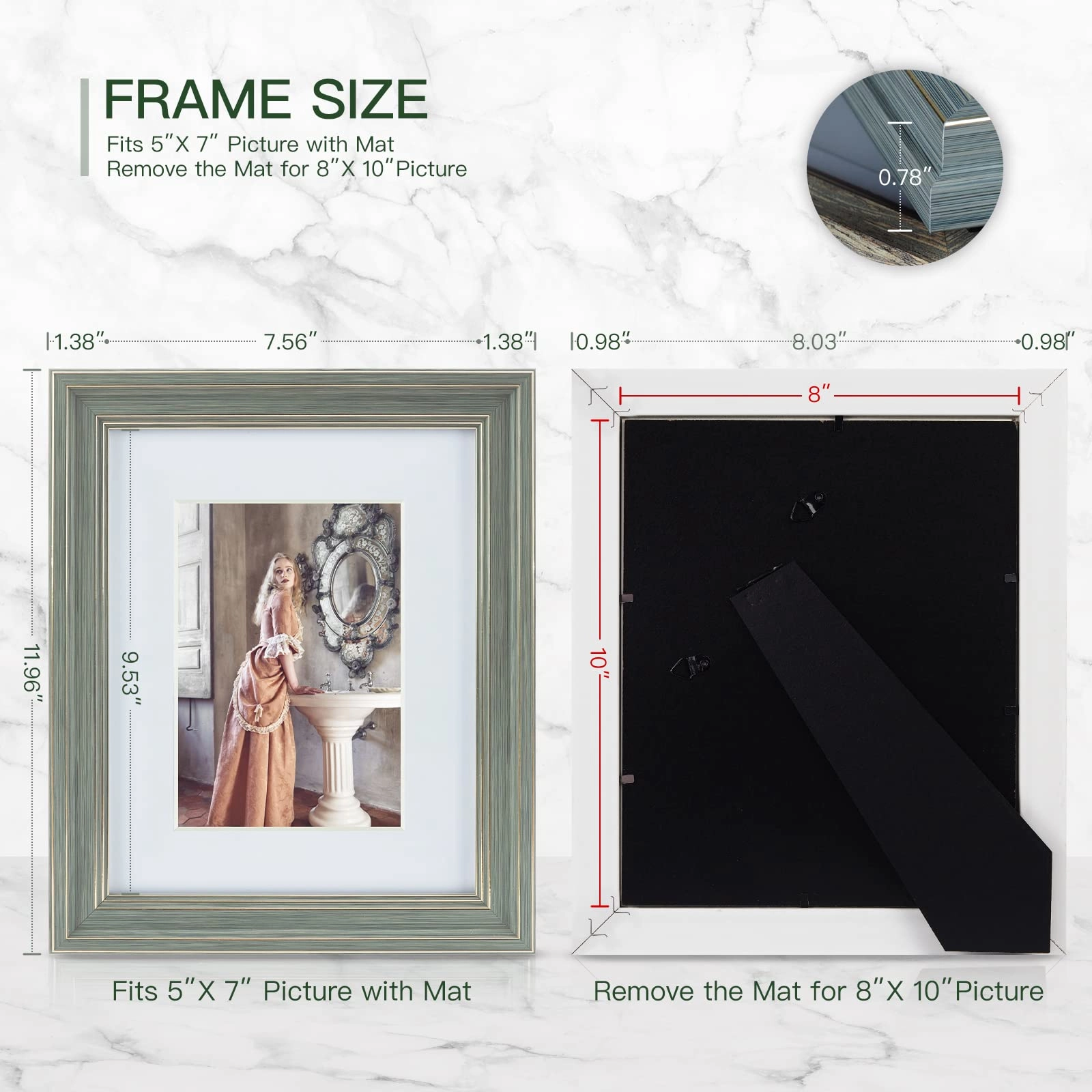 Picture Frames - 8 x 10 inch Pack