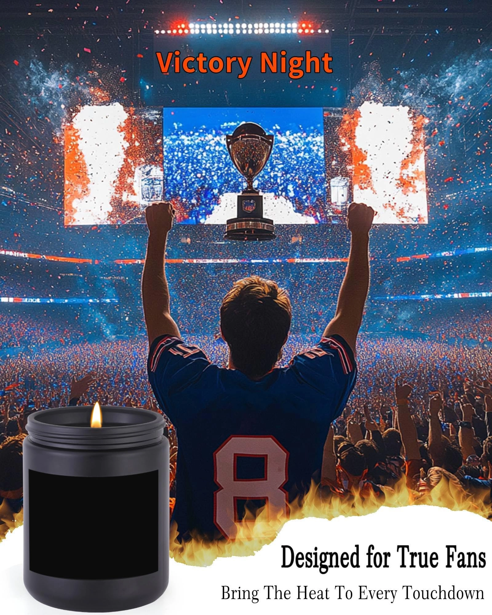 Smells Like A 49ers Win Scented Candle - Lavender 1