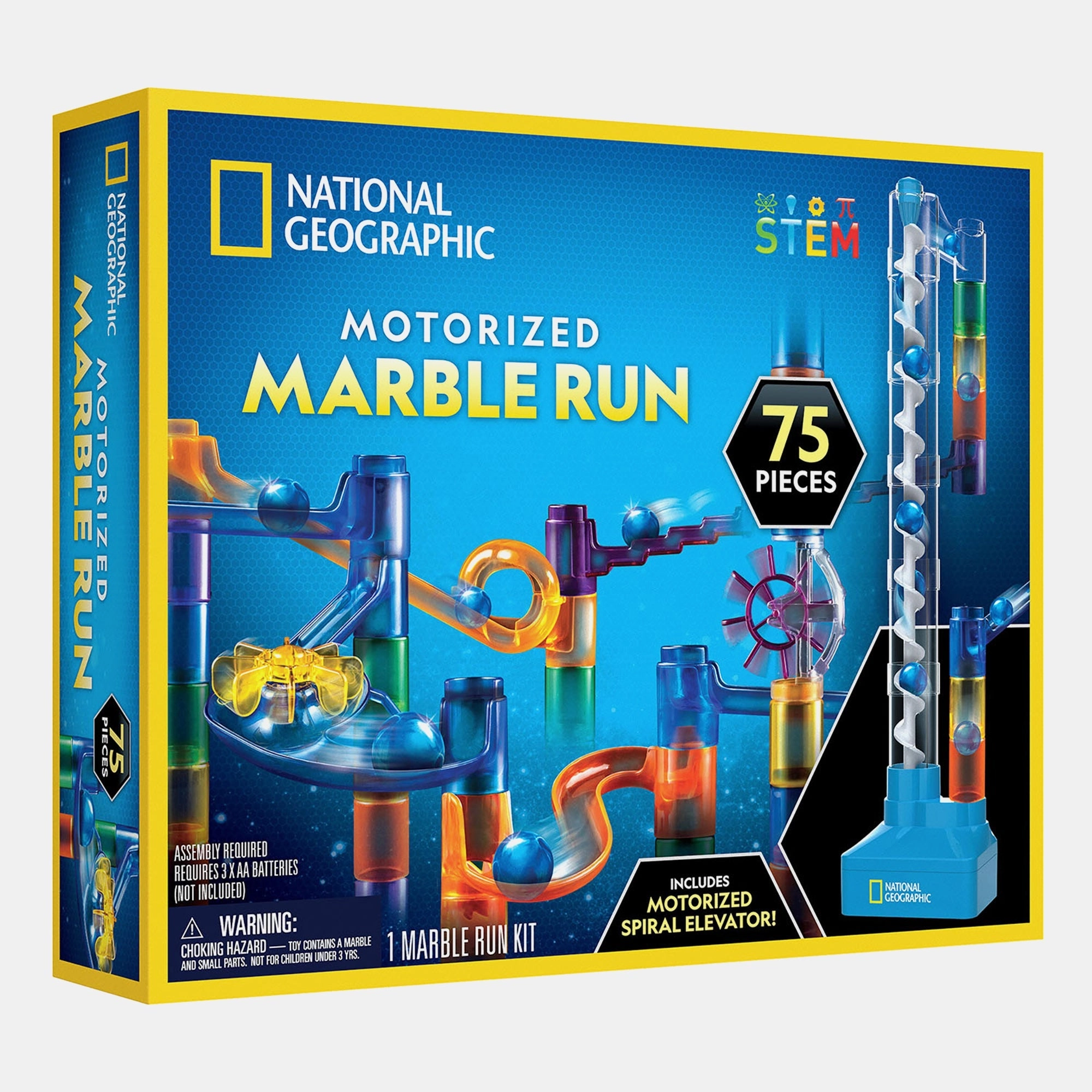 National Geographic Motorized Marble Run Physics - 8 years+ 75 pieces
