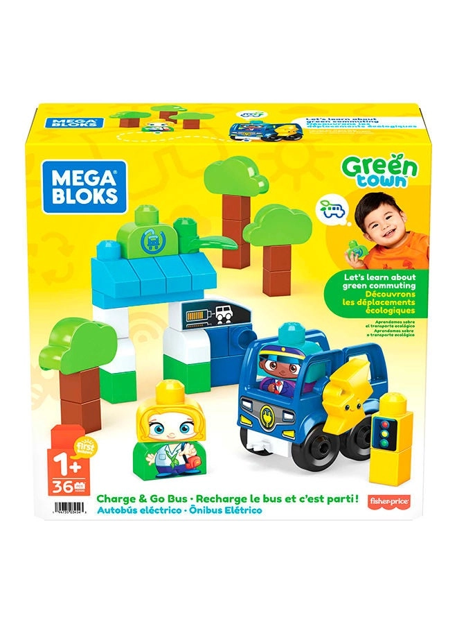 MEGA Charge Go Bus - Green Town 35 pcs