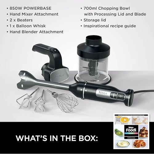 Foodi 3-in-1 Hand Blender - 500 Milliliters 850 watts