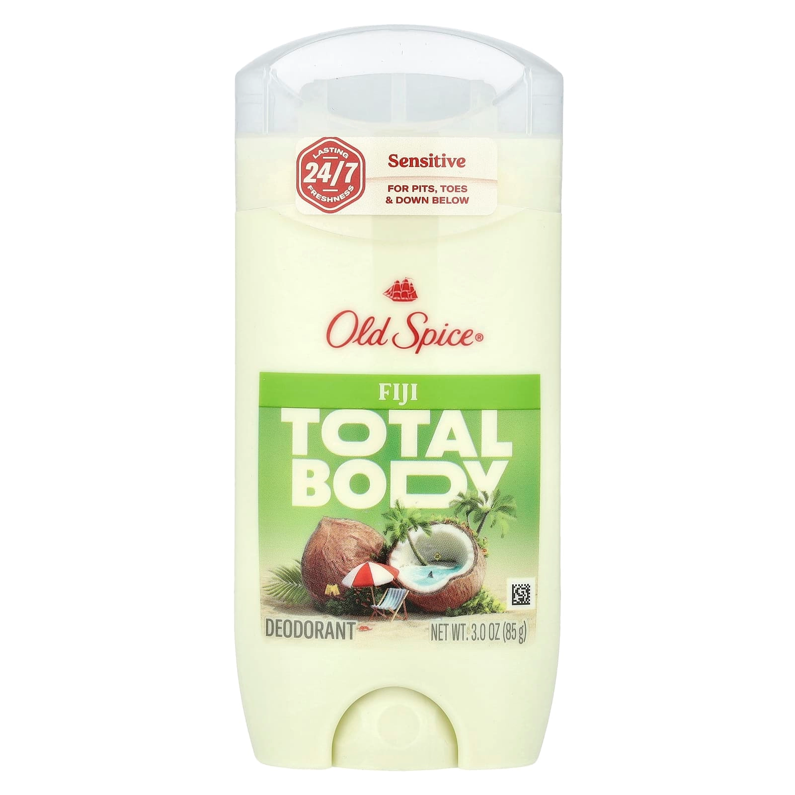 Aluminum Free Deodorant - Fiji with Palm Tree 3.0 Ounce