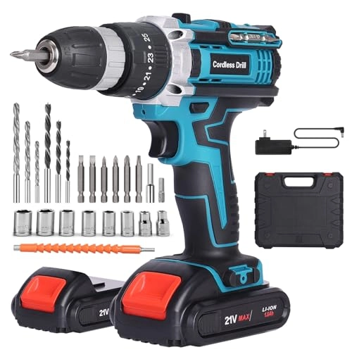 Cordless Screwdriver Set - 1500mAh 21V