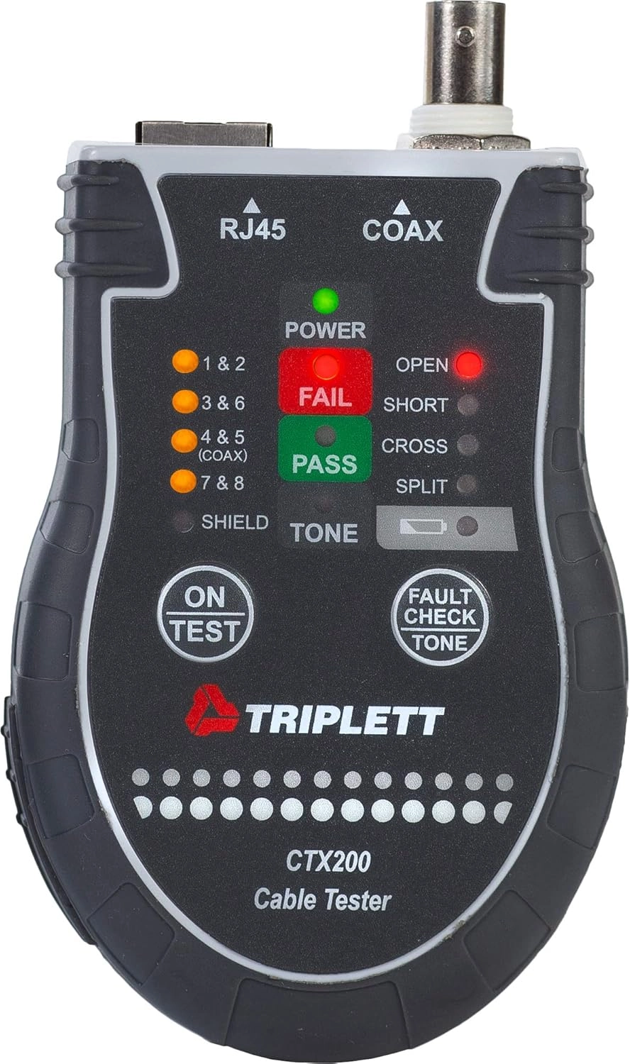 Triplett Test Equipment CTX200 - RJ45-CAT5/6 coax Cable Test/Tone