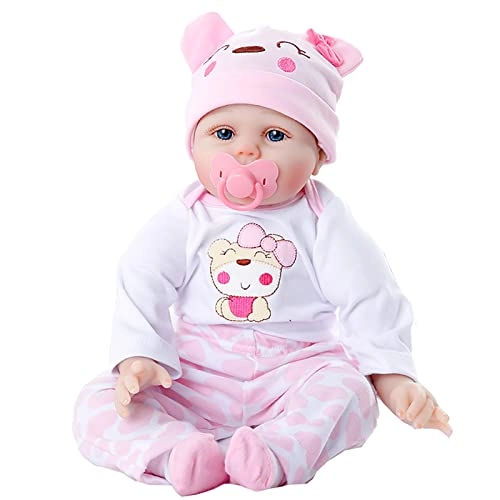 Reborn Baby Doll - 55cm Soft Silicone Limbs Cloth Body
