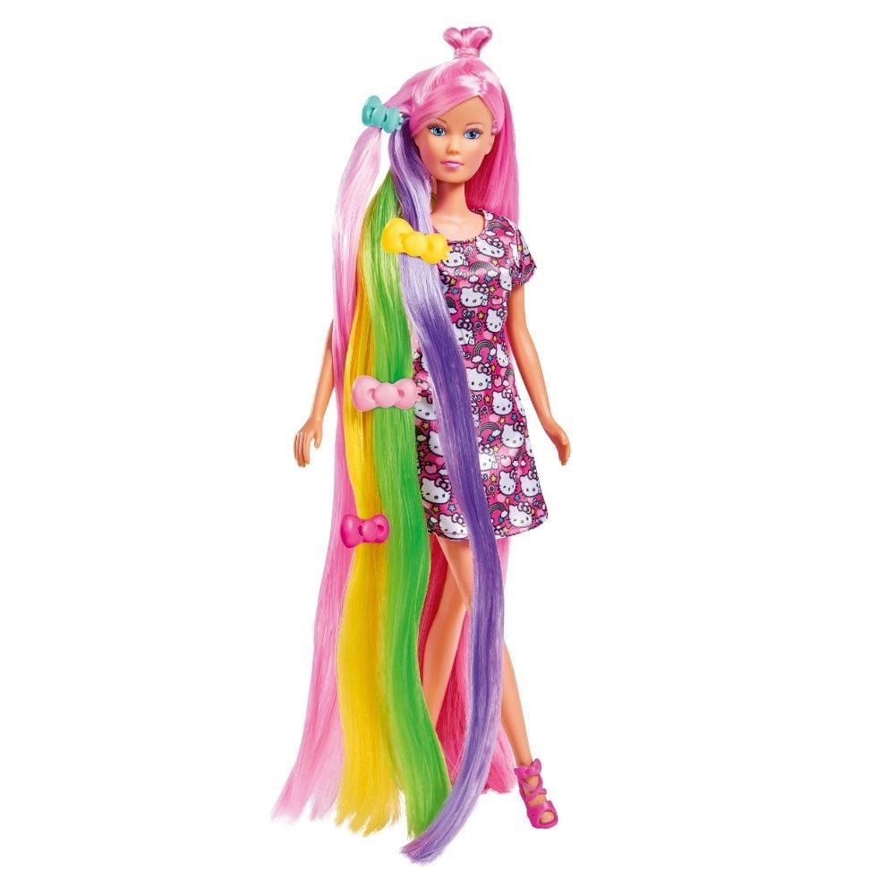 Simba Steffi Love Fashion Doll - Hello Kitty Rainbow Hair Ages 3+