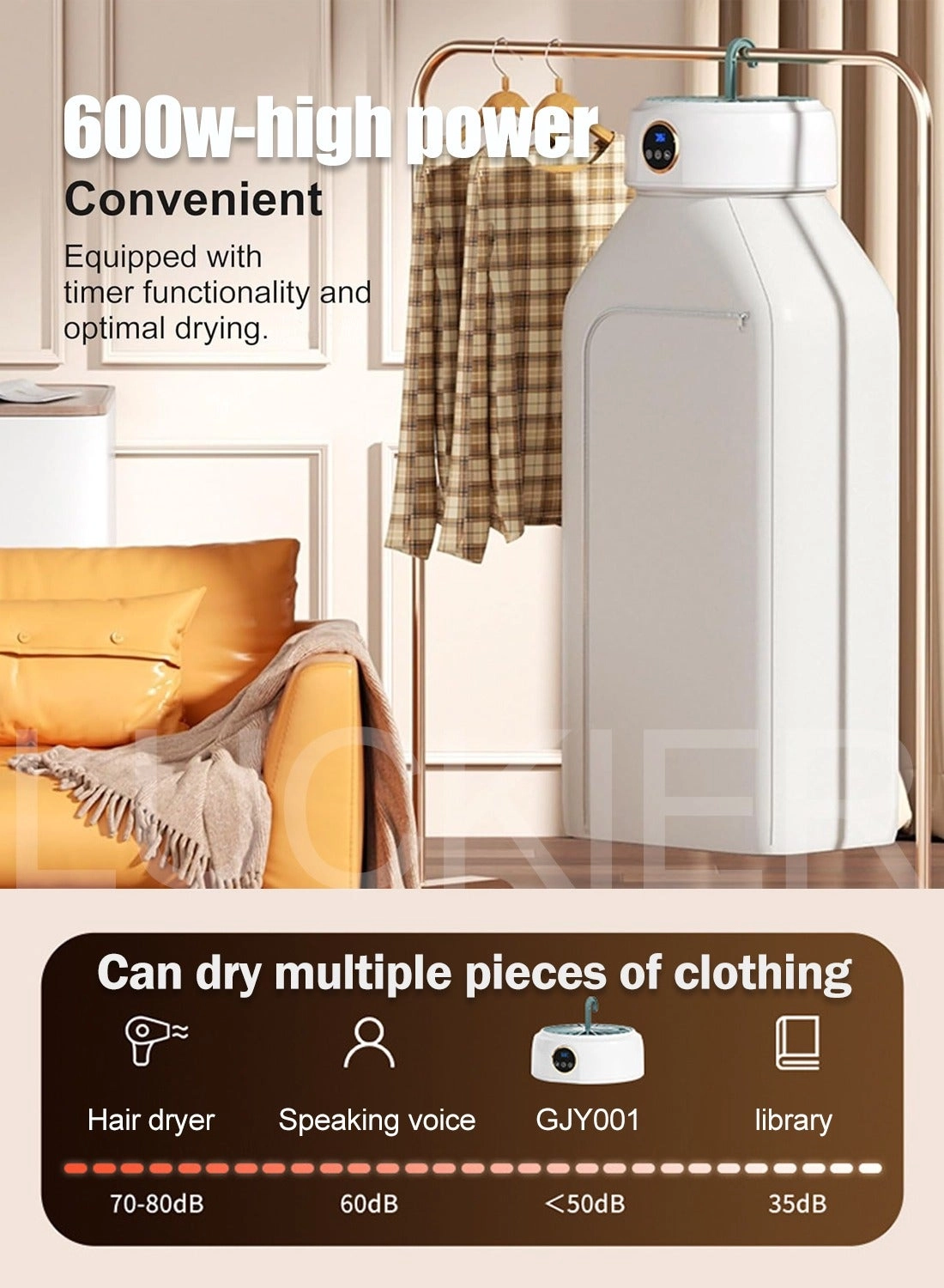 Portable Clothes Dryer - 1.2 kg