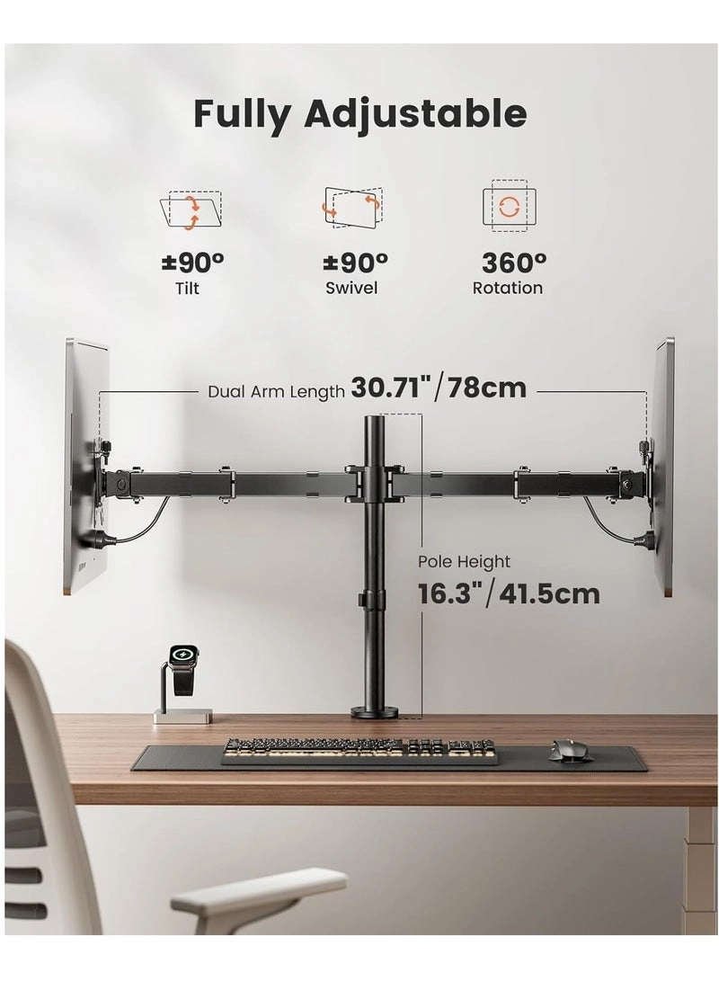 Dual Monitor Stand - Dual 13-32 inch VESA 75/100mm