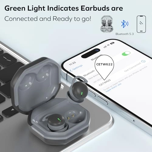 Sleep Earbuds - Bluetooth V5.3 Active Noise Cancellation
