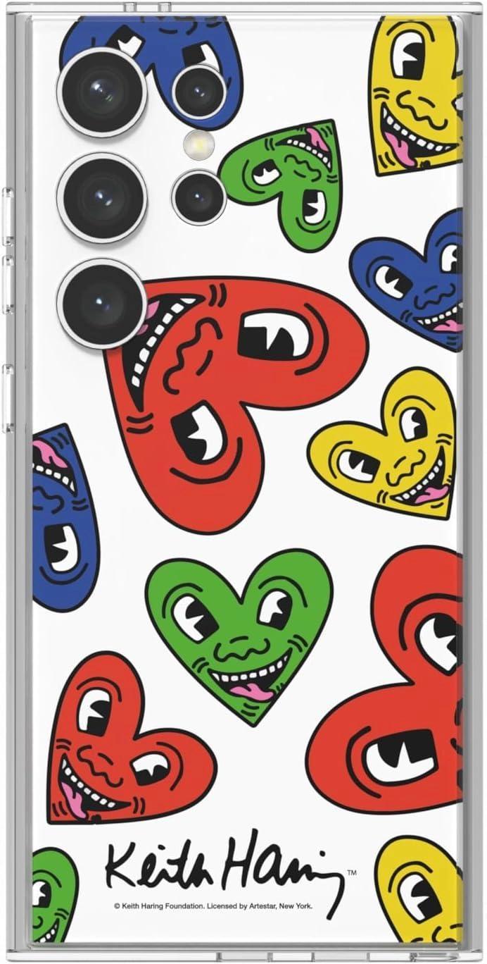 S24 Ultra Keith Haring Heart Plate - Red