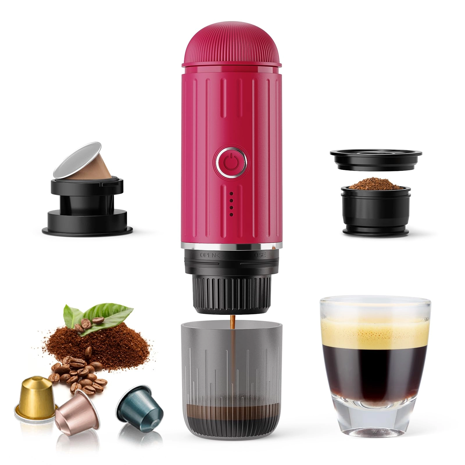 Portable Coffee Maker - powder capsules