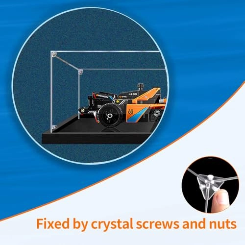 Acrylic Display Case (42169) - Dustproof Waterproof 37 x 12 x 17 cm