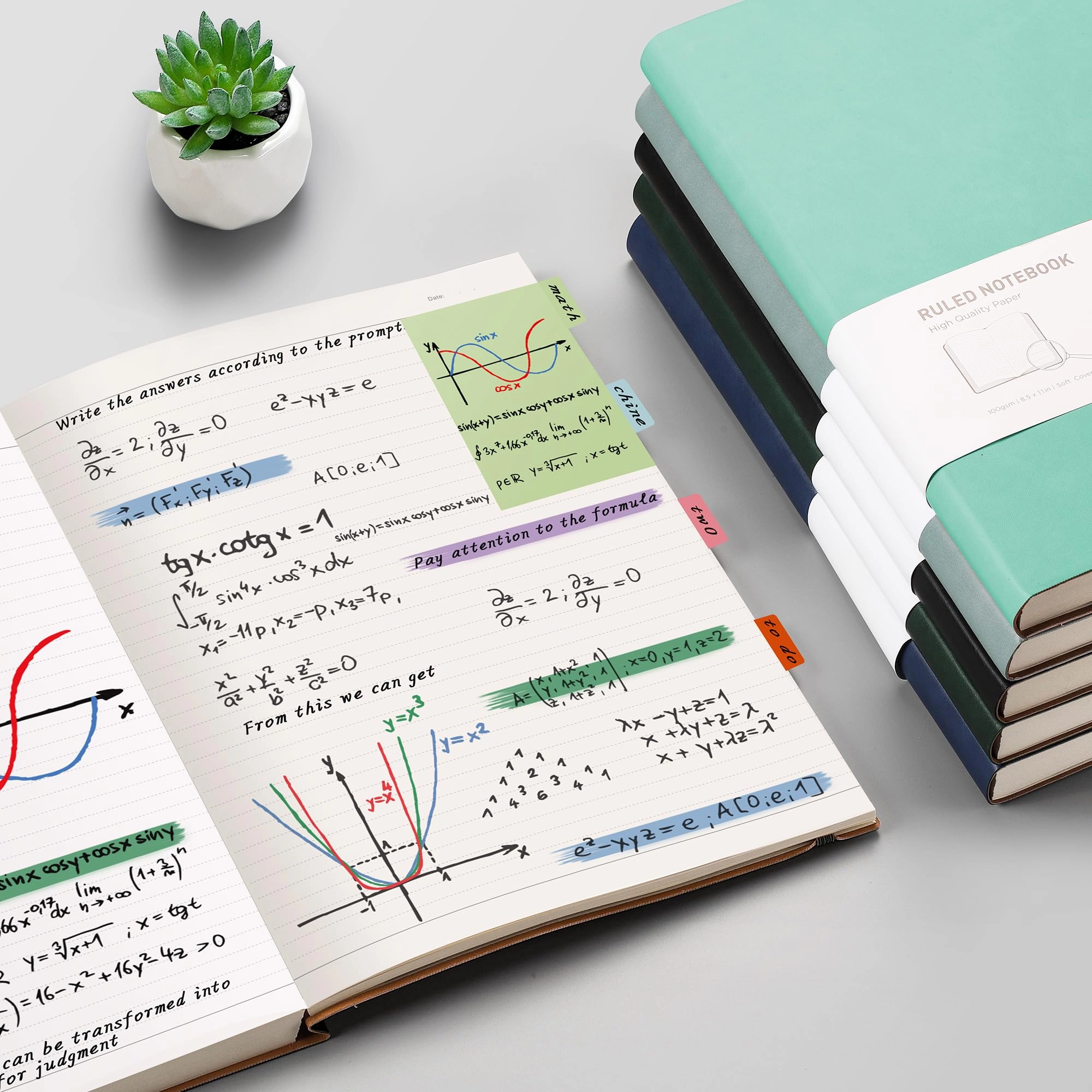 A4 Lined Notebook A4 Softcover - Lined 320 Pages